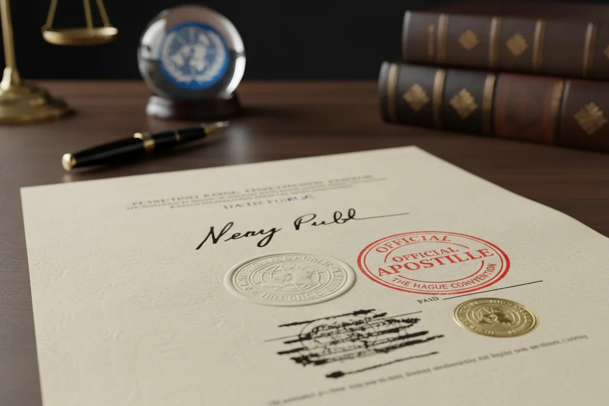Certified signature with seal