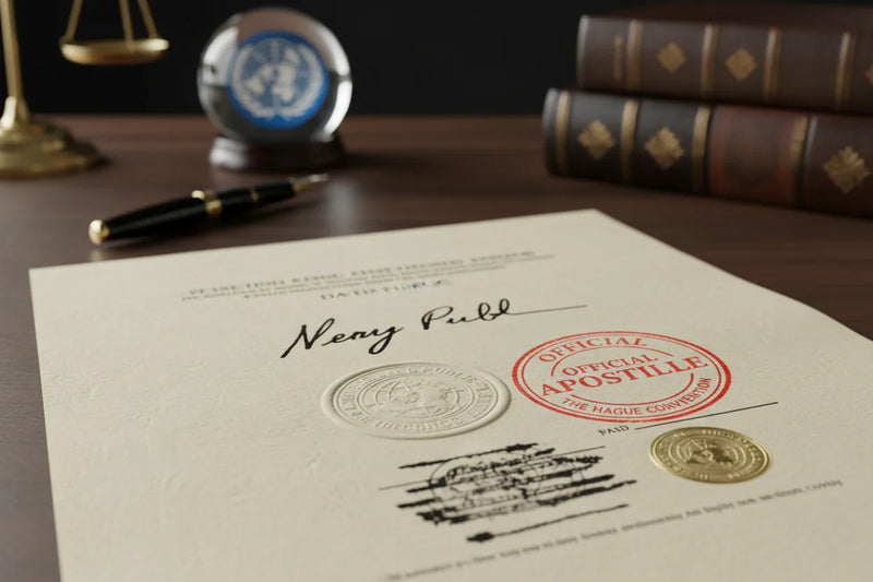 Certified signature with seal