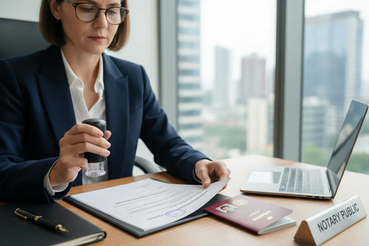 Notary with international documents